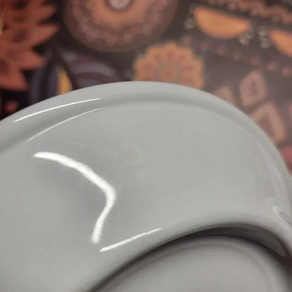 Vintage Shenango Pinky Red Floral Set of 3 Desert Plates - Picture 10 of 10